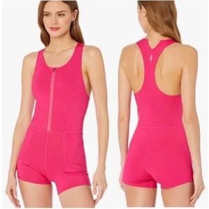 Free People Show‎ Me Something Shorts Romper in Pink Size Small